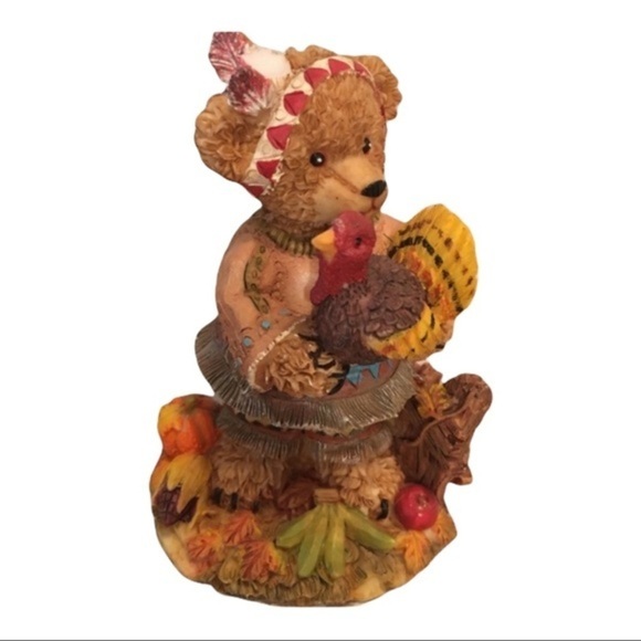 Two Adorable Fall and Wedding Bear Figurines - Picture 5 of 9